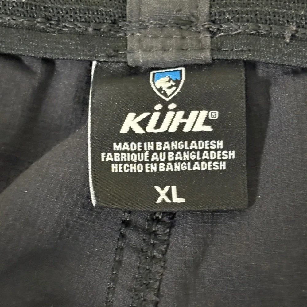 KUHL Renegade Shorts Mens XL Charcoal Gray Nylon Spandex Stretch Hiking Outdoor